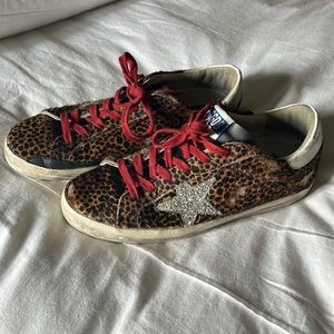 Authentic Golden Goose Sneakers (Leopard Calf hair - Size 39)
